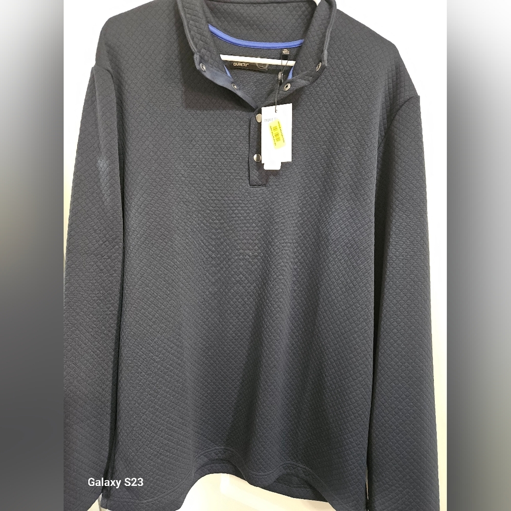 Quieti  Navy Button-Up Shirt